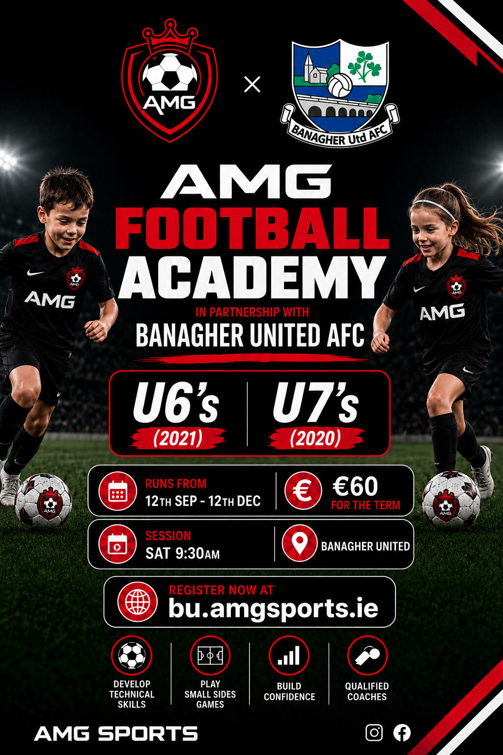 AMG Football Academy in Partnership with Banagher United U6's & U7's. AMG Football Academy in Partnership with Banagher United U6's & U7's.